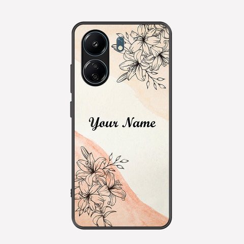Xiaomi Redmi 13C Cover - Personalized Name Series - Premium Printed Metal soft Bumper shock Proof Case
