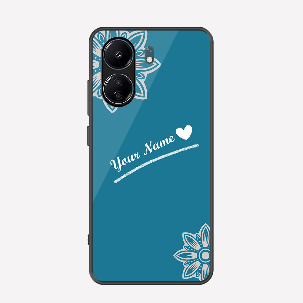 Xiaomi Redmi 13C Cover - Personalized Name Series - Premium Printed Metal soft Bumper shock Proof Case