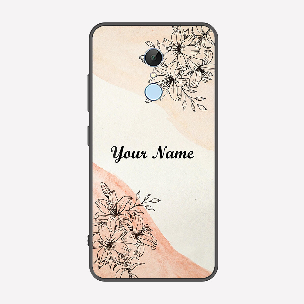 Xiaomi Redmi 5 Cover - Personalized Name Series - Premium Printed Metal soft Bumper shock Proof Case