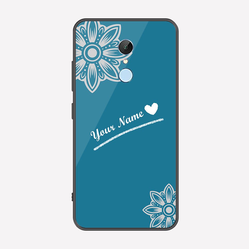 Xiaomi Redmi 5 Cover - Personalized Name Series - Premium Printed Metal soft Bumper shock Proof Case