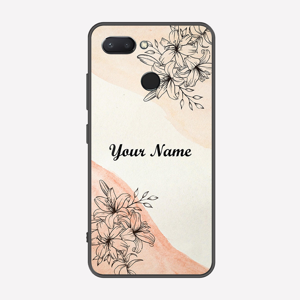Xiaomi Redmi 6 Cover - Personalized Name Series - Premium Printed Metal soft Bumper shock Proof Case