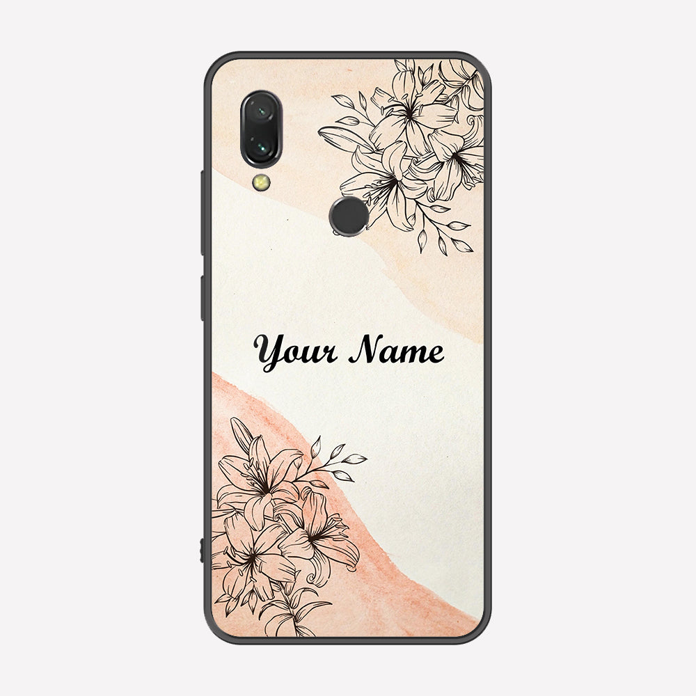 Xiaomi Redmi 7 Cover - Personalized Name Series - Premium Printed Metal soft Bumper shock Proof Case