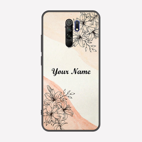 Xiaomi Redmi 9 Cover - Personalized Name Series - Premium Printed Metal soft Bumper shock Proof Case