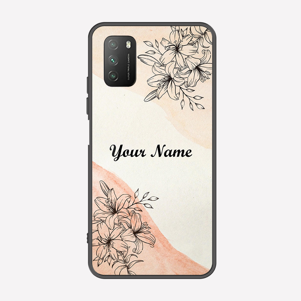 Xiaomi Redmi 9T Cover - Personalized Name Series - Premium Printed Metal soft Bumper shock Proof Case