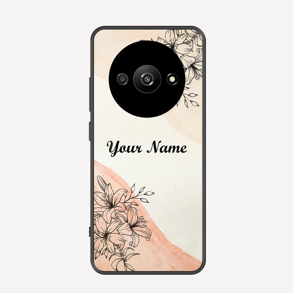 Xiaomi Redmi A3 Cover - Personalized Name Series - Premium Printed Metal soft Bumper shock Proof Case