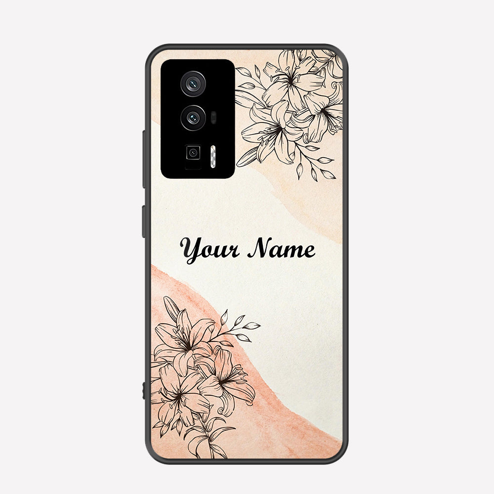 Xiaomi Redmi K60 Cover - Personalized Name Series - Premium Printed Metal soft Bumper shock Proof Case