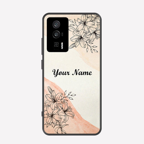 Xiaomi Poco F5 Pro Cover - Personalized Name Series - Premium Printed Metal soft Bumper shock Proof Case