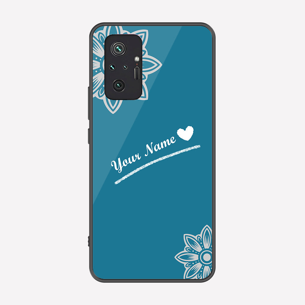 Xiaomi Redmi Note 10 Pro Max Cover - Personalized Name Series - Premium Printed Metal soft Bumper shock Proof Case