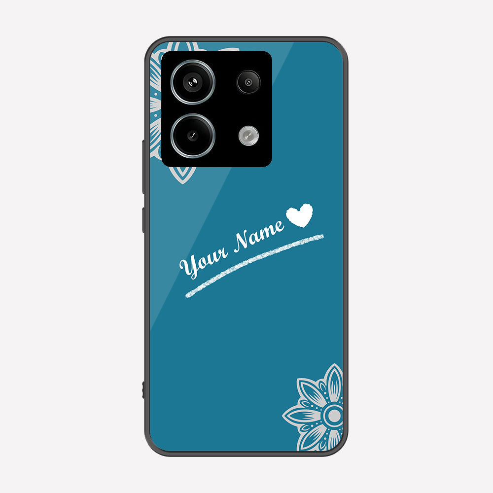 Xiaomi Redmi Note 13 Cover - Personalized Name Series - Premium Printed Metal soft Bumper shock Proof Case