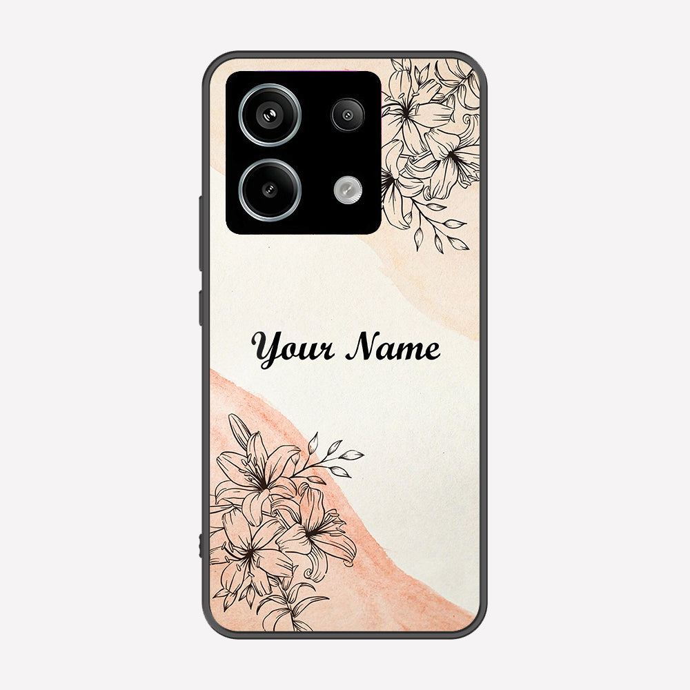 Xiaomi Redmi Note 13 Pro 4G Cover - Personalized Name Series - Premium Printed Metal soft Bumper shock Proof Case