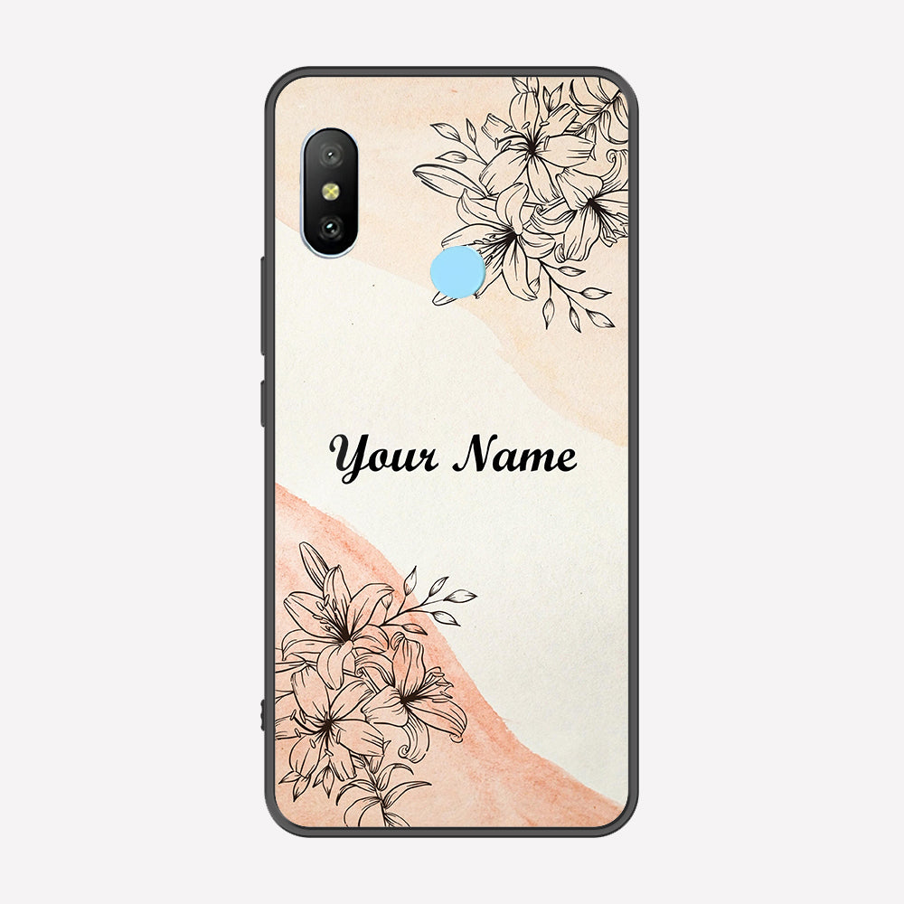 Xiaomi Redmi Note 6 Pro Cover - Personalized Name Series - Premium Printed Metal soft Bumper shock Proof Case