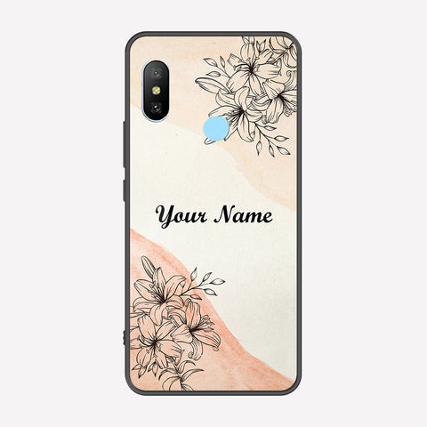 Xiaomi Redmi Note 6 Pro Cover - Personalized Name Series - Premium Printed Metal soft Bumper shock Proof Case