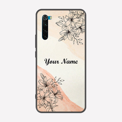 Xiaomi Redmi Note 8 Cover - Personalized Name Series - Premium Printed Metal soft Bumper shock Proof Case