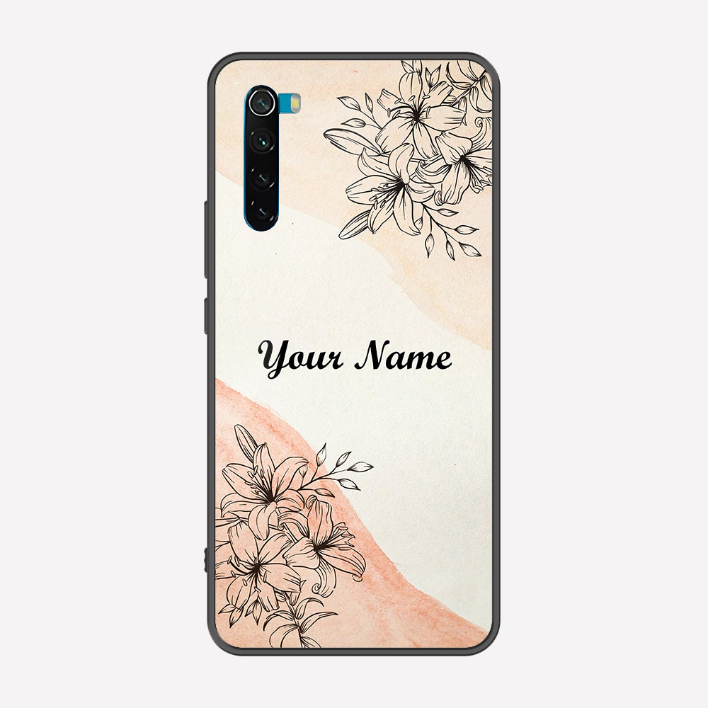 Xiaomi Redmi Note 8 2021 Cover - Personalized Name Series - Premium Printed Metal soft Bumper shock Proof Case