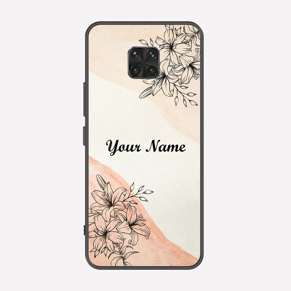 Xiaomi Redmi Note 9 Pro Cover - Personalized Name Series - Premium Printed Metal soft Bumper shock Proof Case