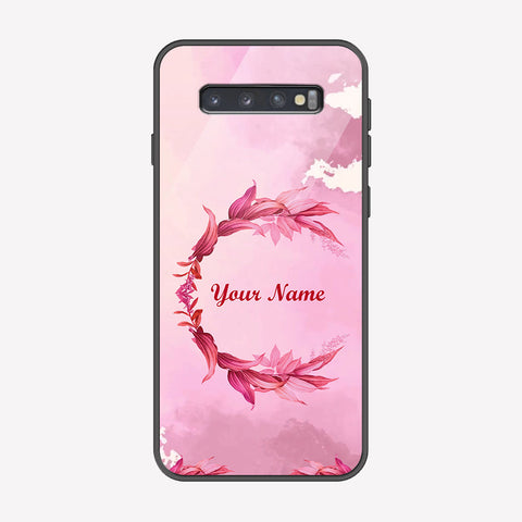 Samsung Galaxy S10 Cover - Personalized Name Series - Premium Printed Metal soft Bumper shock Proof Case