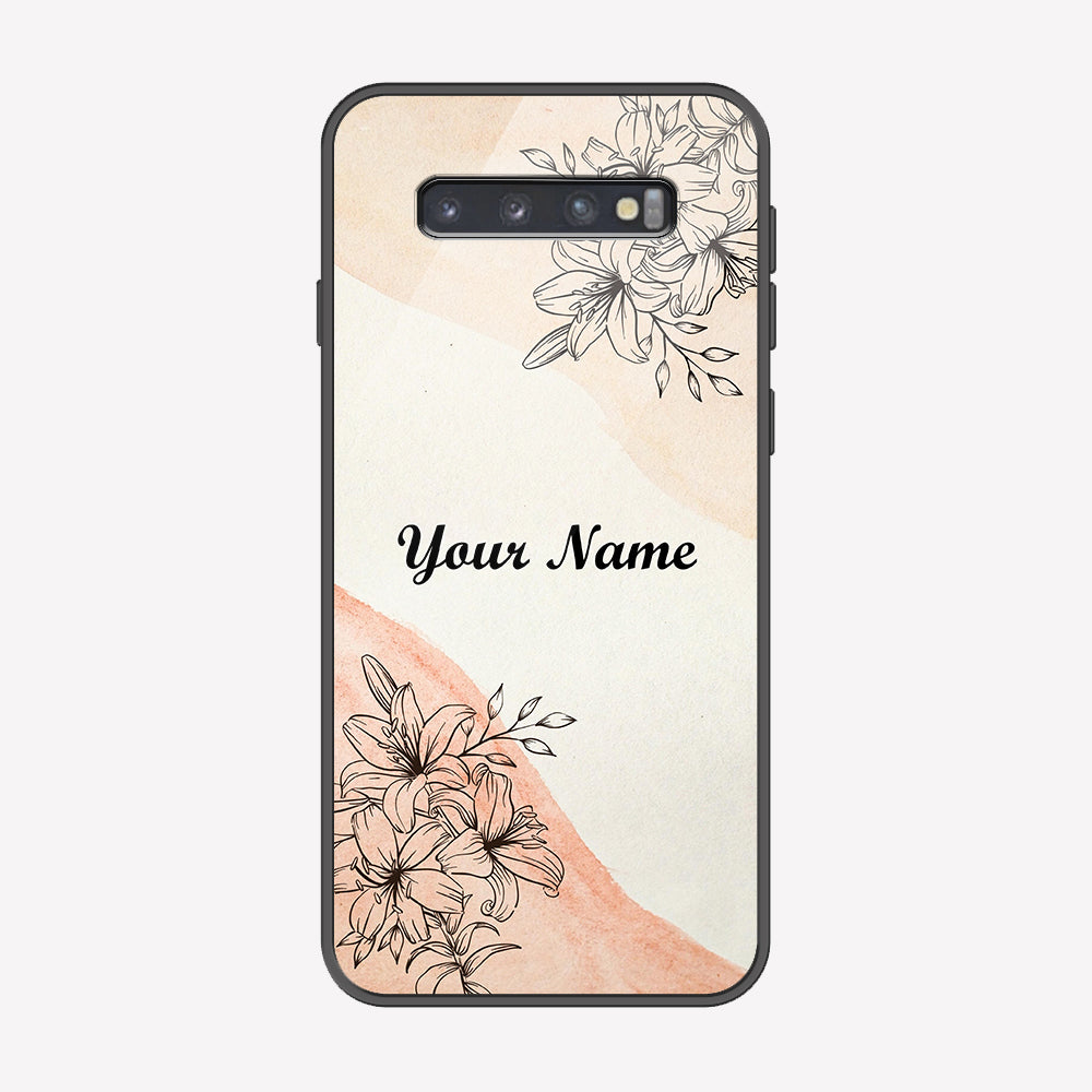 Samsung Galaxy S10 Cover - Personalized Name Series - Premium Printed Metal soft Bumper shock Proof Case