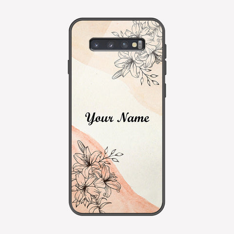 Samsung Galaxy S10 Cover - Personalized Name Series - Premium Printed Metal soft Bumper shock Proof Case