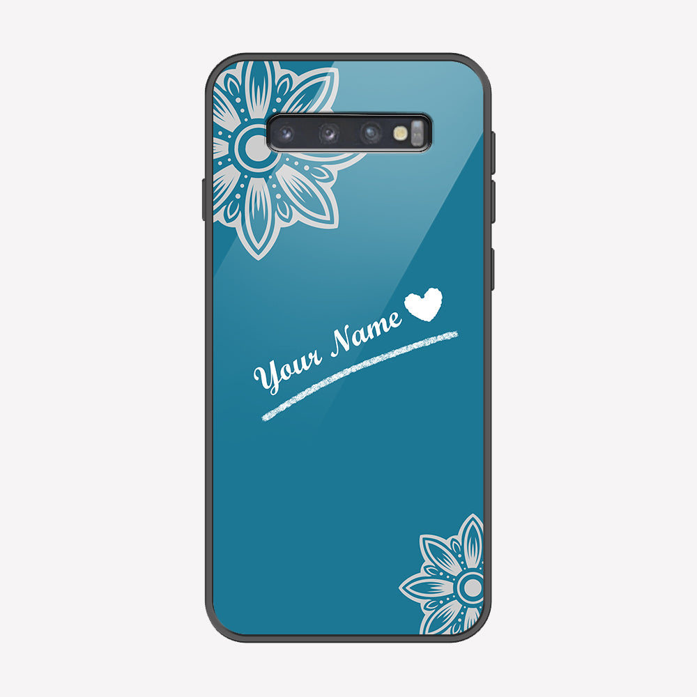 Samsung Galaxy S10 Cover - Personalized Name Series - Premium Printed Metal soft Bumper shock Proof Case
