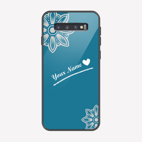 Samsung Galaxy S10 Cover - Personalized Name Series - Premium Printed Metal soft Bumper shock Proof Case