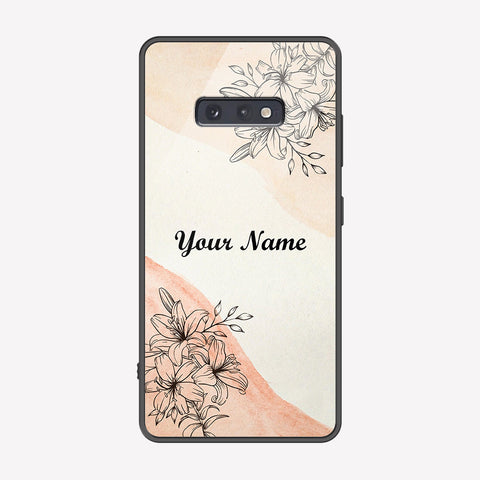 Samsung Galaxy S10e Cover - Personalized Name Series - Premium Printed Metal soft Bumper shock Proof Case