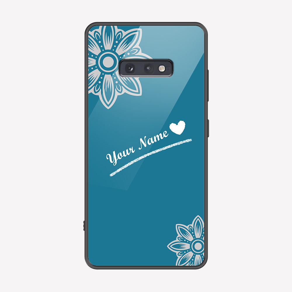 Samsung Galaxy S10e Cover - Personalized Name Series - Premium Printed Metal soft Bumper shock Proof Case