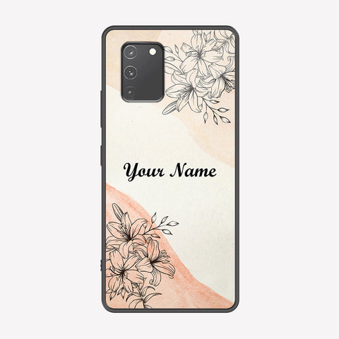 Samsung Galaxy M80s Cover - Personalized Name Series - Premium Printed Metal soft Bumper shock Proof Case