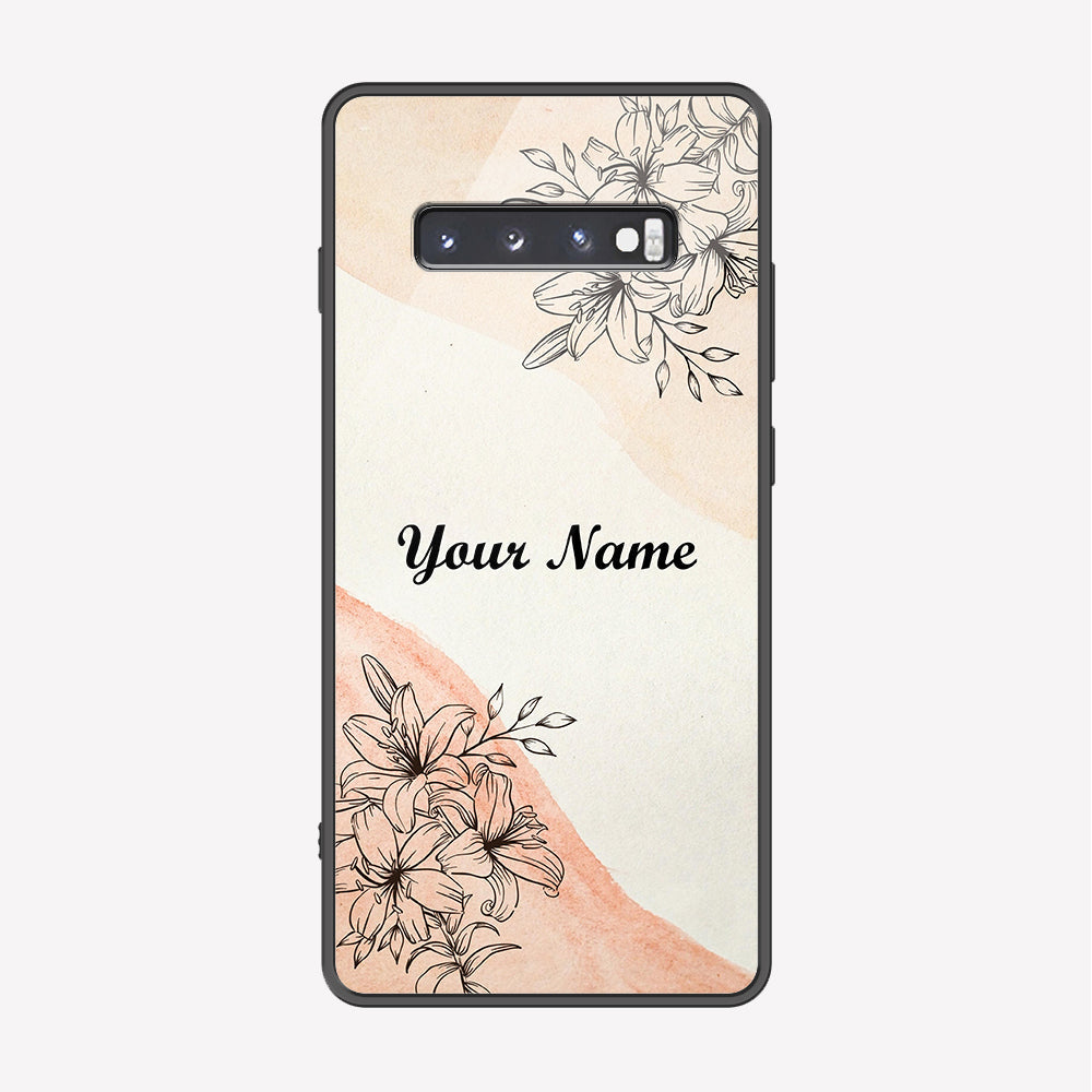 Samsung Galaxy S10 Plus Cover - Personalized Name Series - Premium Printed Metal soft Bumper shock Proof Case