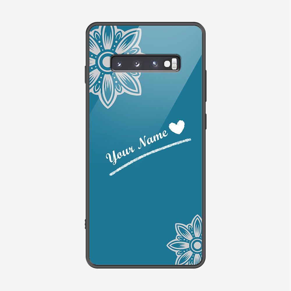 Samsung Galaxy S10 Plus Cover - Personalized Name Series - Premium Printed Metal soft Bumper shock Proof Case