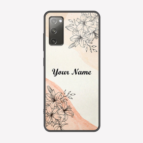 Samsung Galaxy S20 FE Cover - Personalized Name Series - Premium Printed Metal soft Bumper shock Proof Case