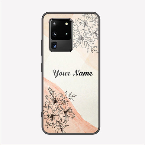 Samsung Galaxy S20 Ultra Cover - Personalized Name Series - Premium Printed Metal soft Bumper shock Proof Case