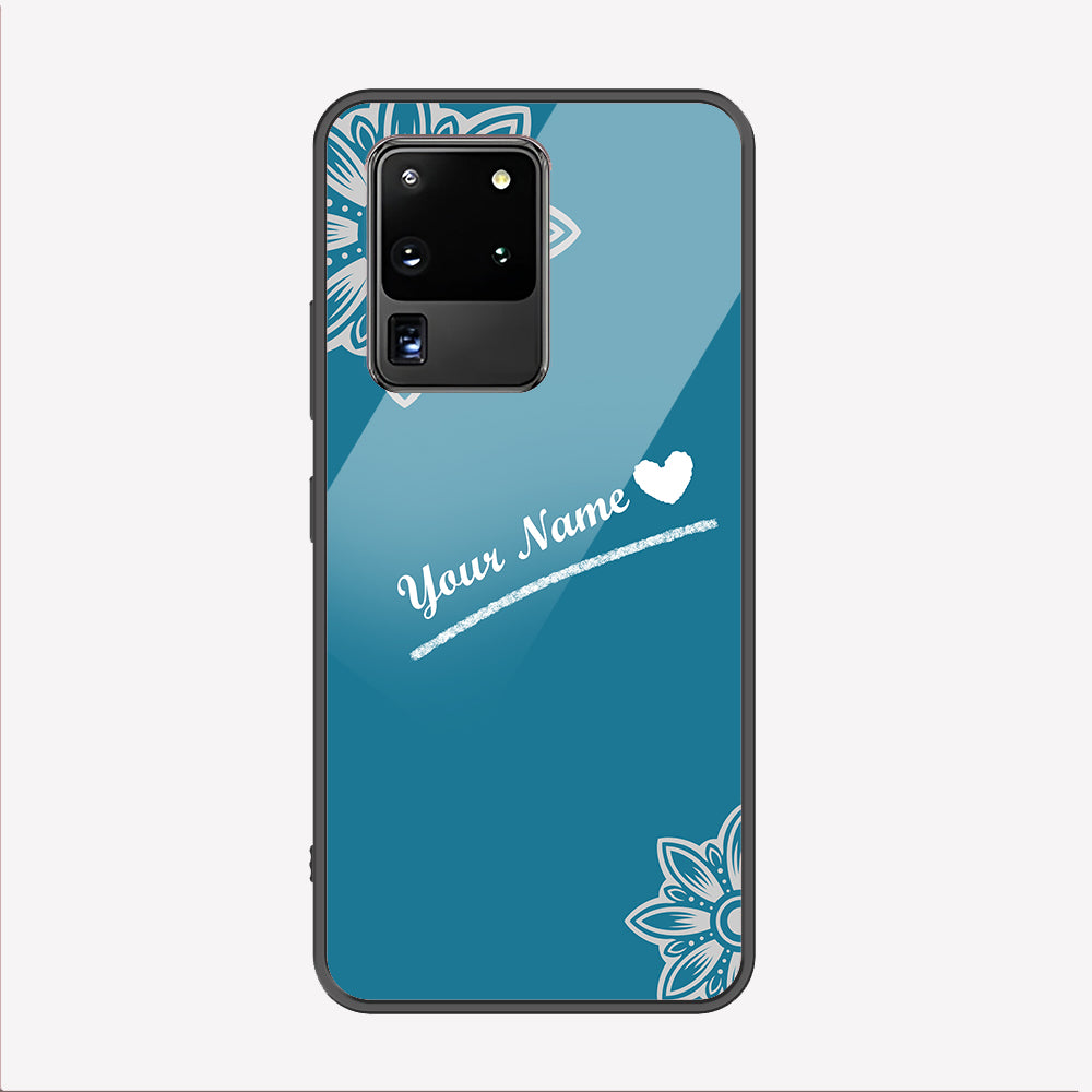 Samsung Galaxy S20 Ultra Cover - Personalized Name Series - Premium Printed Metal soft Bumper shock Proof Case
