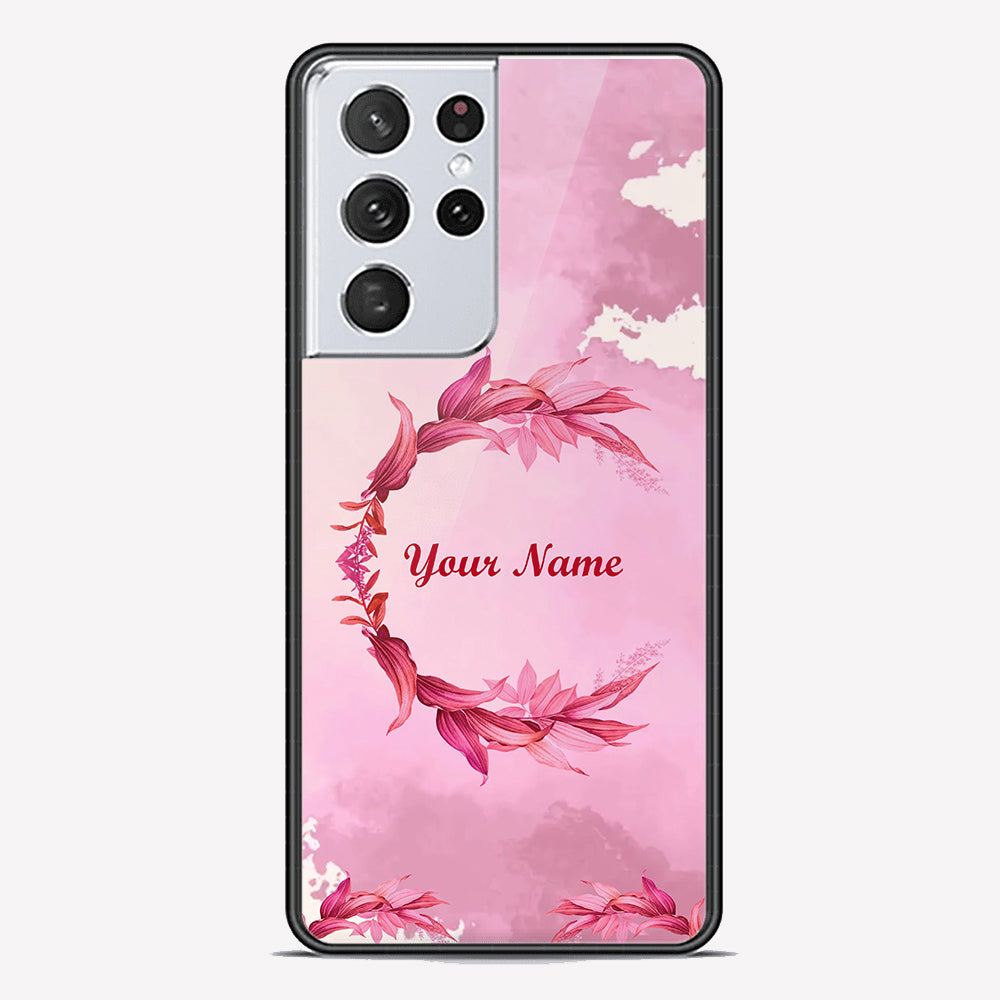 Samsung Galaxy S21 Ultra 5G Cover - Personalized Name Series - Premium Printed Metal soft Bumper shock Proof Case