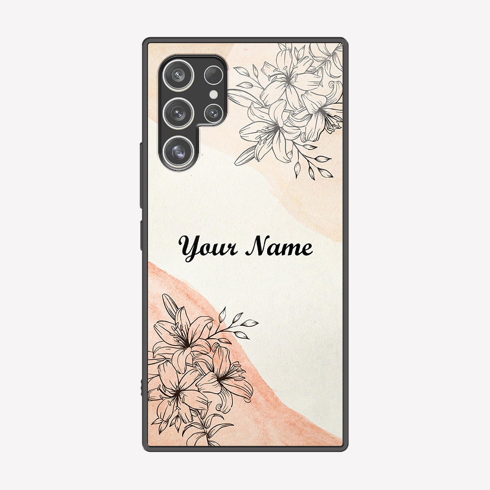 Samsung Galaxy S22 Ultra 5G Cover - Personalized Name Series - Premium Printed Metal soft Bumper shock Proof Case