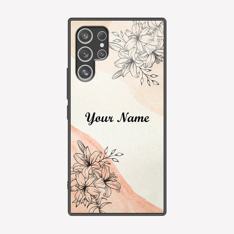 Samsung Galaxy S22 Ultra 5G Cover - Personalized Name Series - Premium Printed Metal soft Bumper shock Proof Case