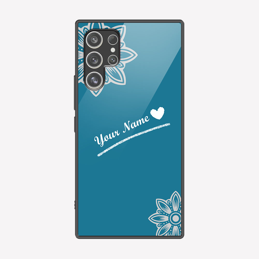 Samsung Galaxy S22 Ultra 5G Cover - Personalized Name Series - Premium Printed Metal soft Bumper shock Proof Case