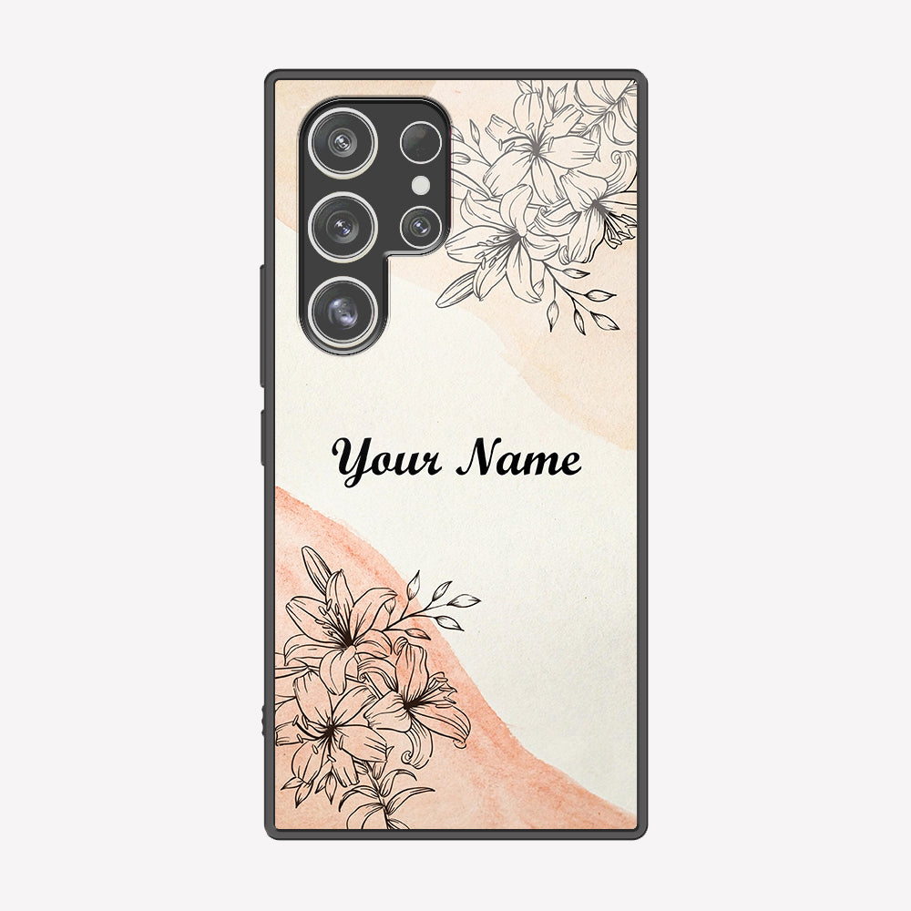 Samsung Galaxy S23 Ultra 5G Cover - Personalized Name Series - Premium Printed Metal soft Bumper shock Proof Case
