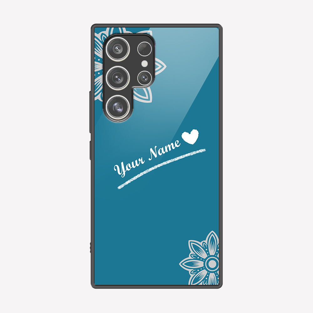 Samsung Galaxy S23 Ultra 5G Cover - Personalized Name Series - Premium Printed Metal soft Bumper shock Proof Case
