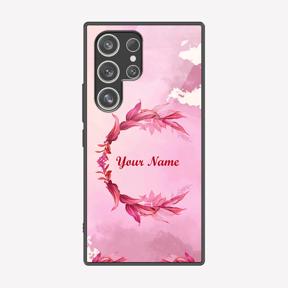 Samsung Galaxy S24 Ultra Cover - Personalized Name Series - Premium Printed Metal soft Bumper shock Proof Case