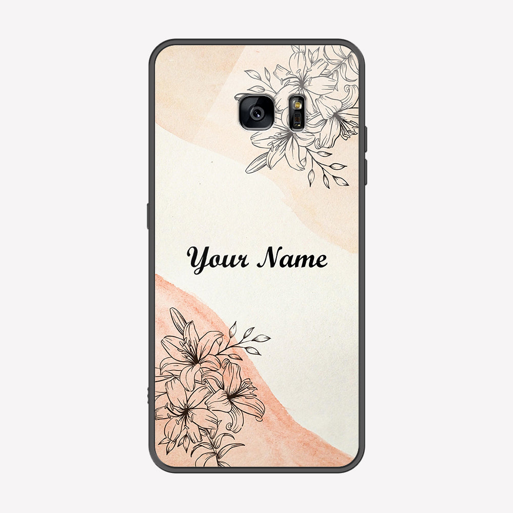 Samsung Galaxy S6 Edge Plus Cover - Personalized Name Series - Premium Printed Metal soft Bumper shock Proof Case