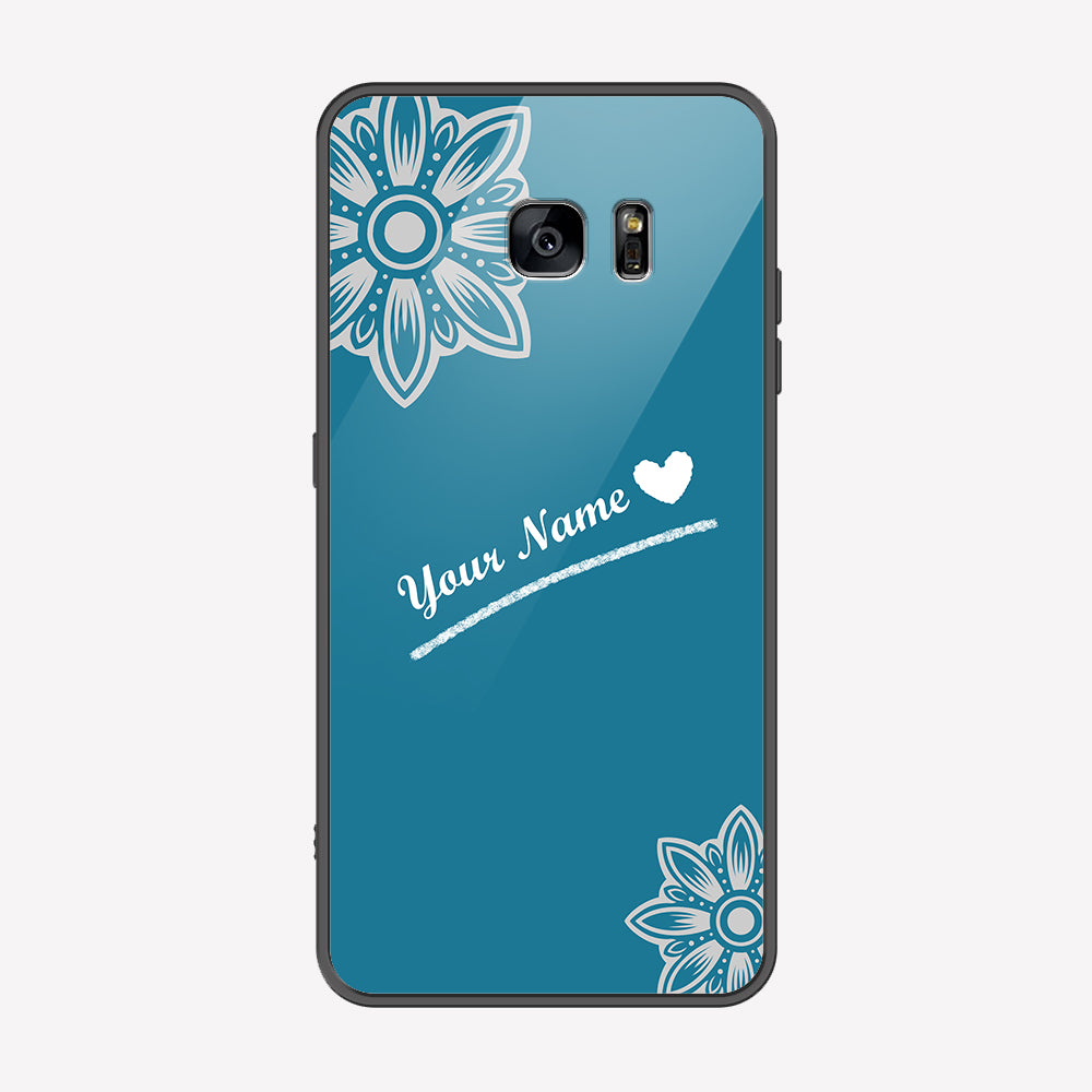 Samsung Galaxy S6 Edge Plus Cover - Personalized Name Series - Premium Printed Metal soft Bumper shock Proof Case