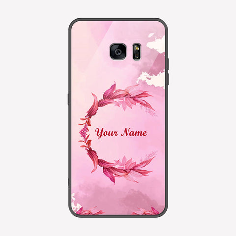 Samsung Galaxy S7 Edge Cover - Personalized Name Series - Premium Printed Metal soft Bumper shock Proof Case