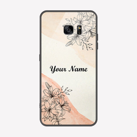 Samsung Galaxy S7 Edge Cover - Personalized Name Series - Premium Printed Metal soft Bumper shock Proof Case