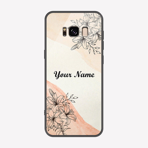 Samsung Galaxy S8 Cover - Personalized Name Series - Premium Printed Metal soft Bumper shock Proof Case