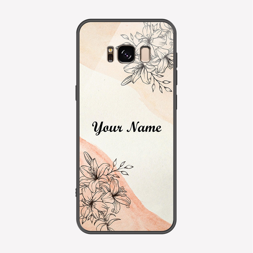 Samsung Galaxy S8 Plus Cover - Personalized Name Series - Premium Printed Metal soft Bumper shock Proof Case