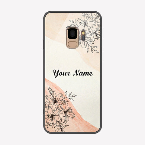 Samsung Galaxy S9 Cover - Personalized Name Series - Premium Printed Metal soft Bumper shock Proof Case