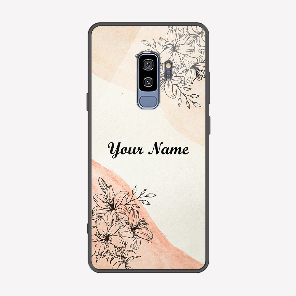 Samsung Galaxy S9 Plus Cover - Personalized Name Series - Premium Printed Metal soft Bumper shock Proof Case