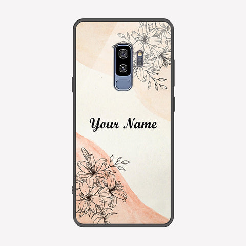 Samsung Galaxy S9 Plus Cover - Personalized Name Series - Premium Printed Metal soft Bumper shock Proof Case