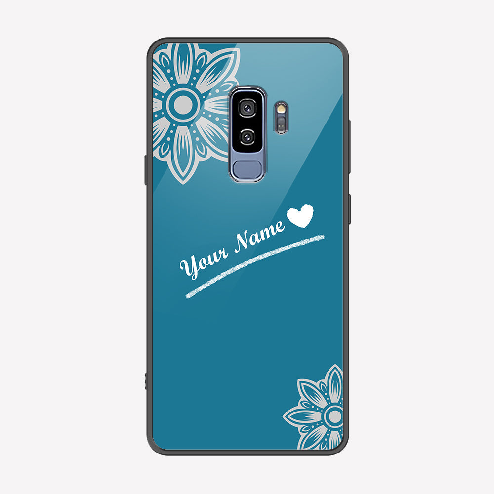 Samsung Galaxy S9 Plus Cover - Personalized Name Series - Premium Printed Metal soft Bumper shock Proof Case