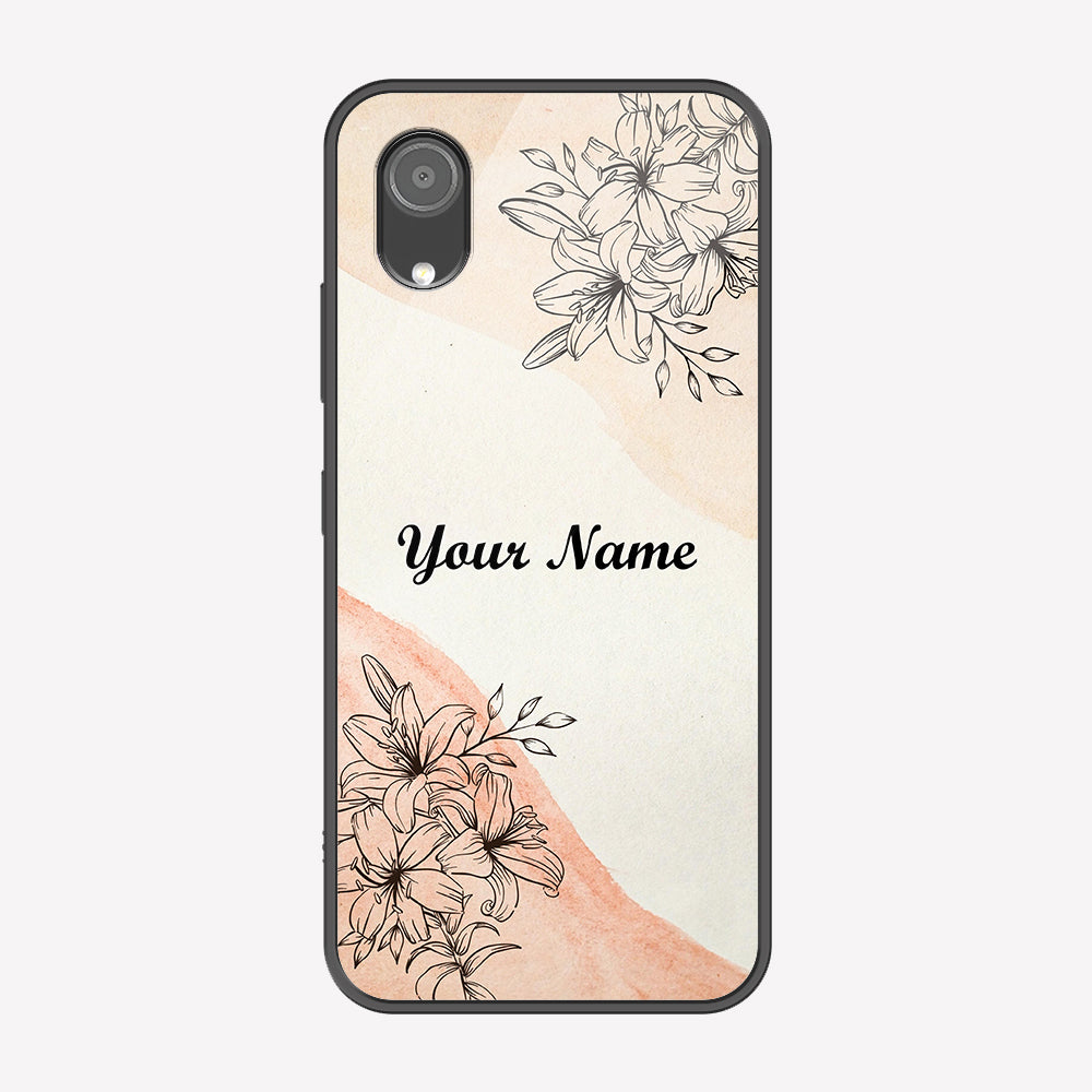 Samsung Galaxy A03 Core Cover - Personalized Name Series - Premium Printed Metal soft Bumper shock Proof Case